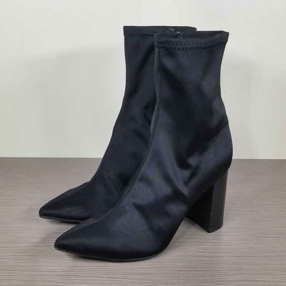 Jeffrey Campbell Siren Bootie, Black Neoprene, Womens Size 6 M - Picture 3 of 10